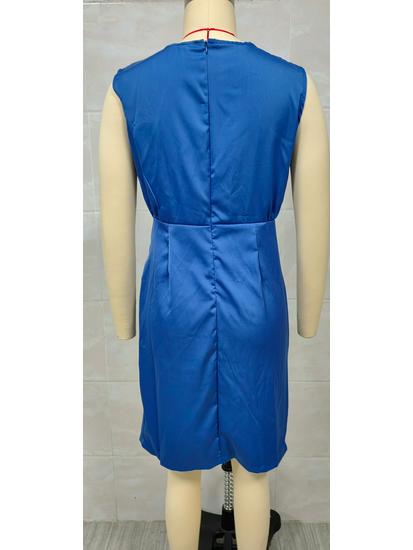 Europäisches & Amerikanisches Retro-Kleid mit Kreuzknoten und Aussparungen für Damen, Kollektion 2025