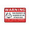 Vintage Warning Dog Metal Tin Sign  for American Creative Sheet Painting Animal Wall Decoration Made of Old Iron Signs 8x12 inch