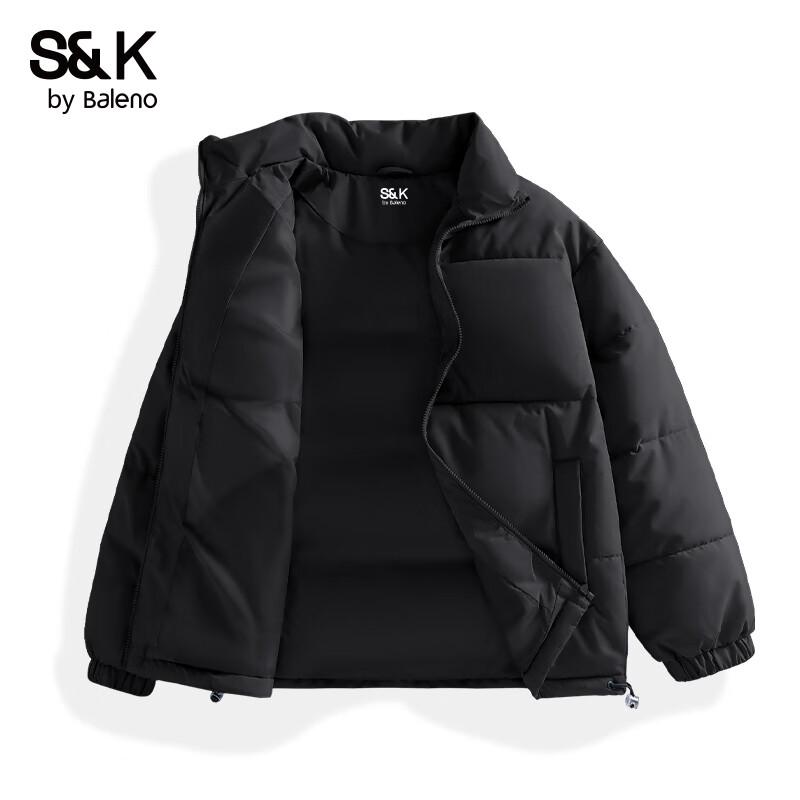 

Baleno S&K Men s Solid Stand Collar Winter Padded Jacket XL