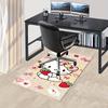 Office Rug Hello Kitty, Strawberry Anti-Slip Rug, Machine Washable for Living Room, Bedroom, Office, Multiple Sizes, Bedroom Mat, Decorative Mat, Dura