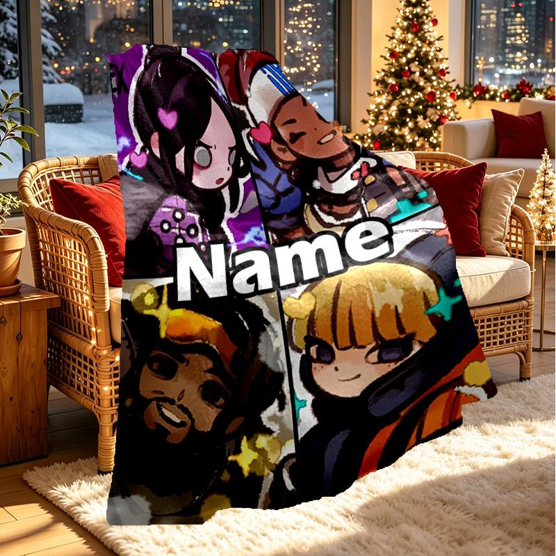 Custom Name Personalized Apex Legends Print Blanket, Home Decor, Bedroom, Sofa, Camping, Couch, Gifts for Birthday Christmas