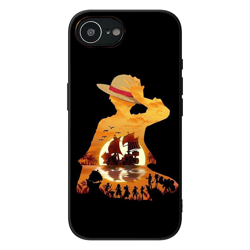 

Jinbe One Luffy Pieces Protective Cover for Apple iPhone 12 13 Mini XS 11 Pro Max 7 8 Plus XR SE 2022 SE3 + 8+ Phone Case iPhone 12