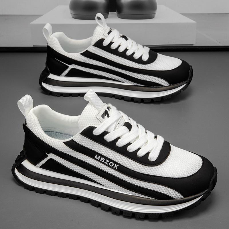 Fashion Mens Sneakers 2025 Summer New Mesh Breathable Board shoes Fashion Versatile Platform Casual Shoes Mens Trend Sports Running Shoe