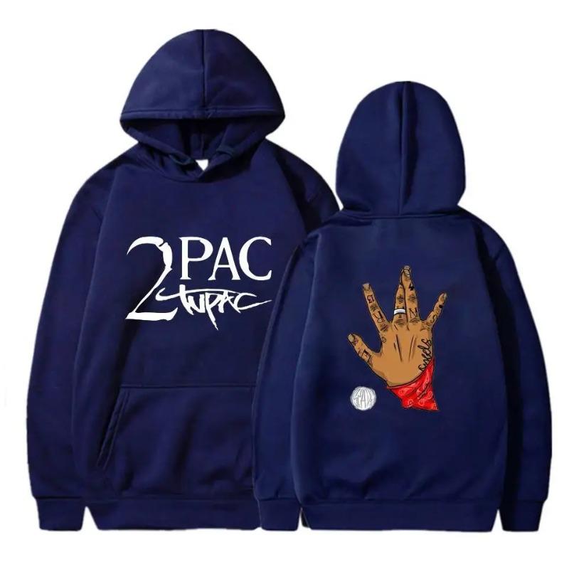 Gangsta Rap 2Pac Hoodies Singer Graphic Printing Sweatshirts for Fans Casual Long Sleeve Men/Women Clothing Sudaderas Hoody