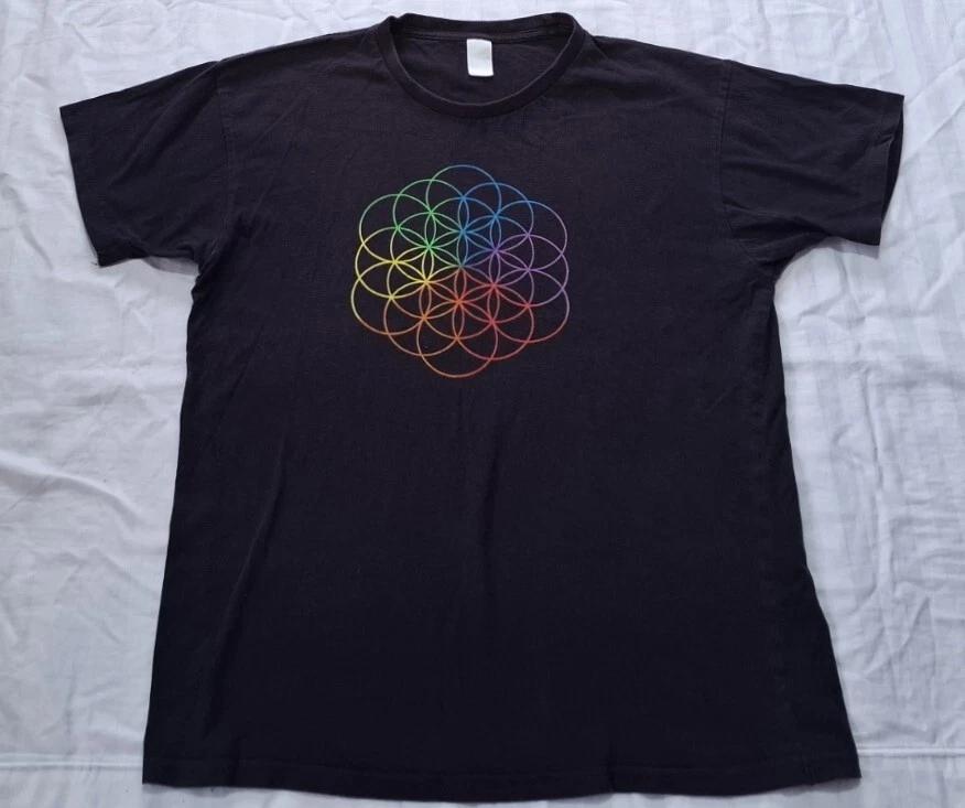 

COLDPLAY World Tour 2017 Unisex T Shirt Sz Large Cotton Good Clean Condition R22 M