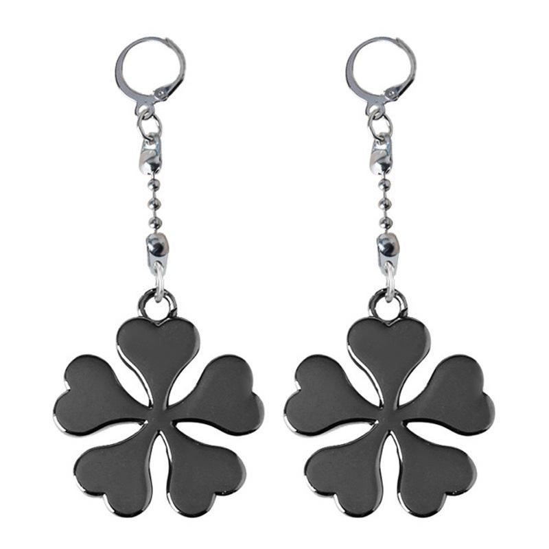 

Аниме Клевер Пятилистный Трава Логотип Отряда Черного Быка Ожерелья Серьги И Black Clover,Earring