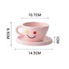 Shangqi Ins Style Matte Coarse Pottery Smiley Face Mug