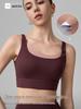 Women's Color Block Sports Bra with Chest Pads - U-Shaped Back Yoga Tank 2026