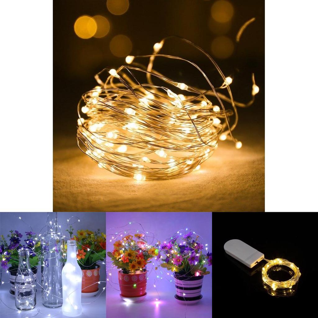 Led Copper Wire Fairy Lights With Flashing Mode For Indoor Outdoor Garden Events