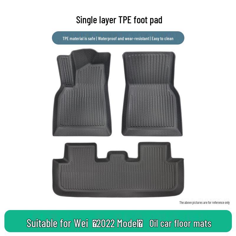 Oil-Resistant TPE Floor Mats, 3-Piece Set for 2022 Toyota Venza