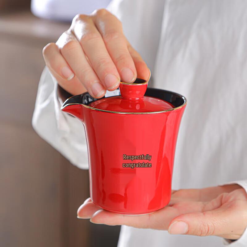 Auspicious Five Blessings Ceramic Tea Set