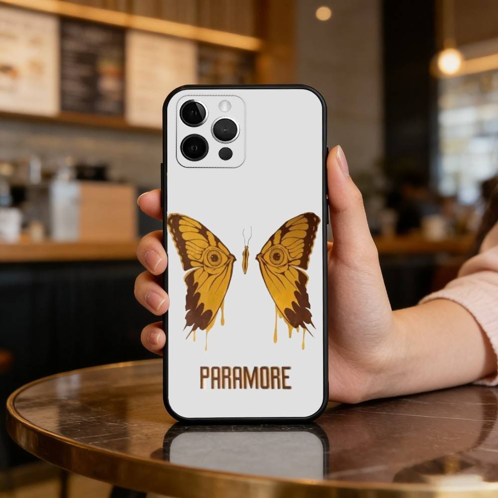 

COOL B-Band P-Paramore Phone Case For iPhone 17,16,15,14,13,12,11 Plus,Pro Max,Soft Silicone Black Cover iPhoneXSMAX