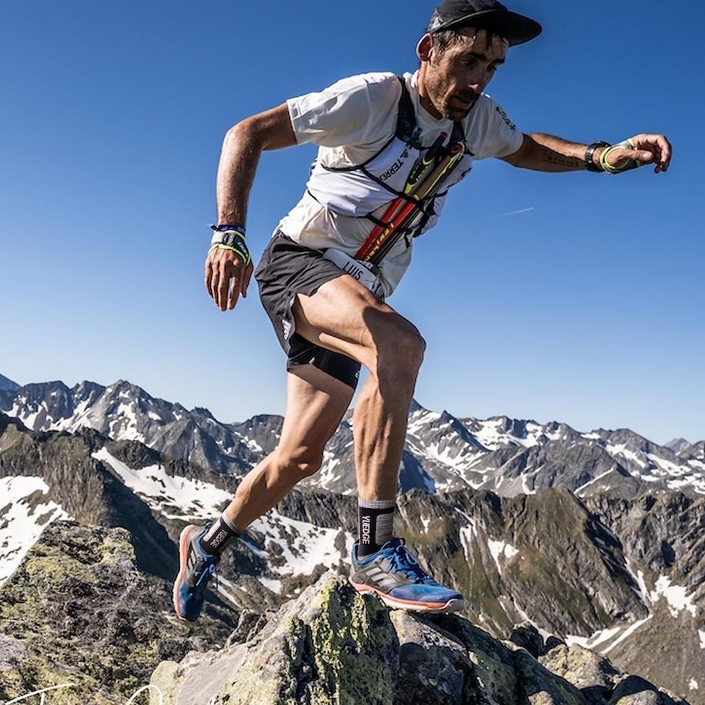 YUEDGE Outdoor Breathable Set Men's Socks, Sports, Wear, Trekking, Climbing, Work, Antibacterial, Odor-Resistant, Cotton, 5-Pair