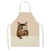 Ladies Men Home Cleaning Baking Cooking Tools Cooking Accessories Kitchen Aprons Linen Cats Wine Aprons