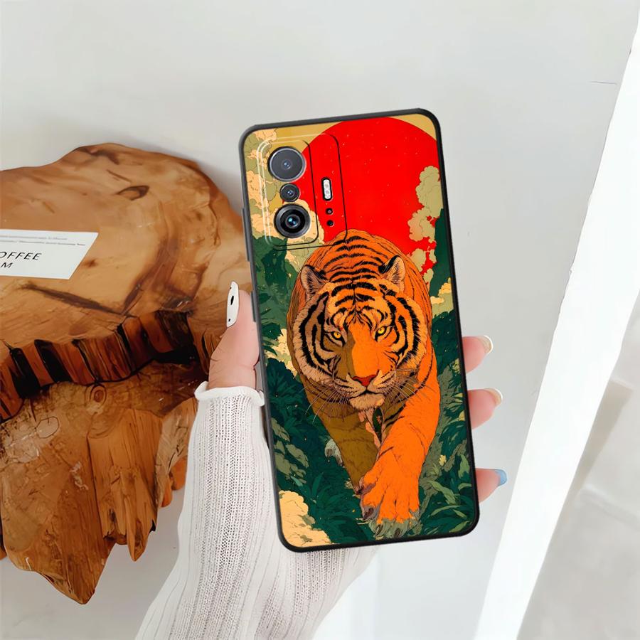 Case for Xiaomi Mi 11T 12T Pro 14 15 Pro 13 Lite 10T 11 12X 12 Funda Phone Cover Cool Tiger Leopard