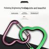 Heart-Shaped Aluminum Carabiner Climbing Hook - Safety Buckle for Outdoor & Water Bottles