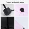 Hongye Three-Fold Pure Color Semi-Automatic Umbrella