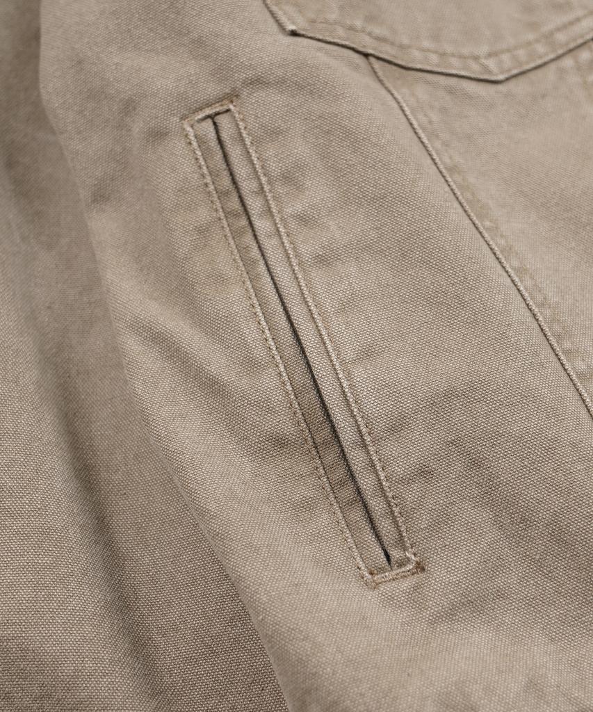 FRIZMWORKS Heavy Canvas Storm Trucker Jacket _ Mud