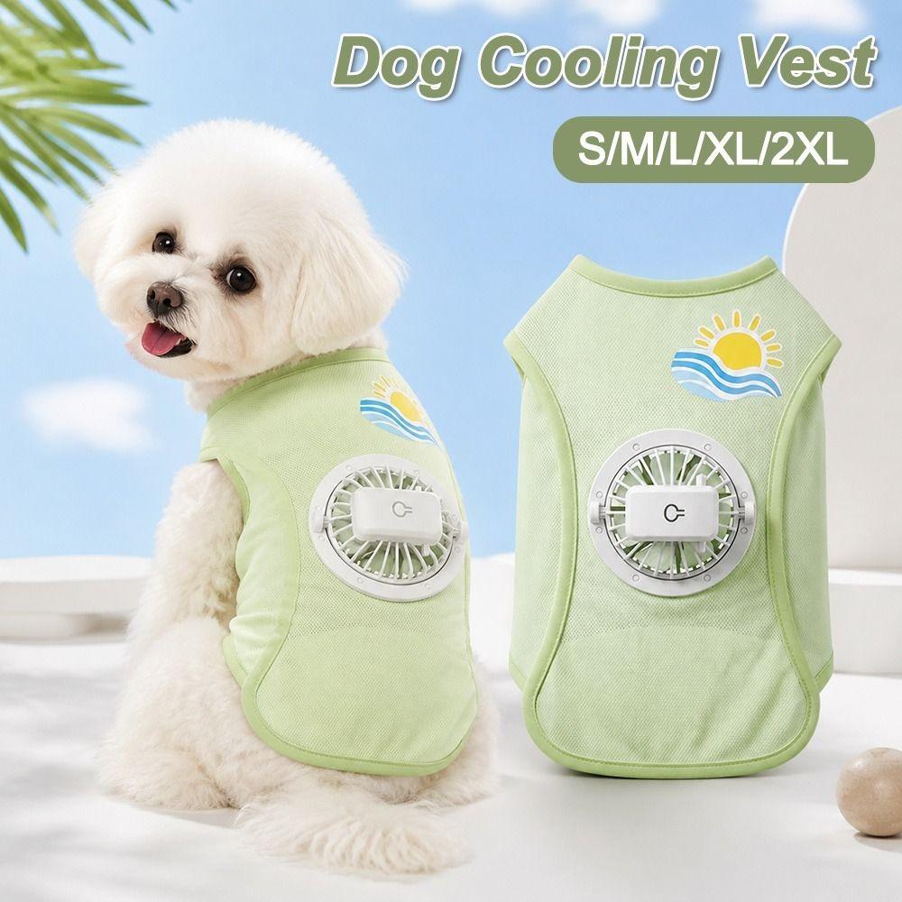USB Charging Cooling Dog Vest Built In Fan Pet Cooling Vest N Dog Cooling Vest  Photo Props