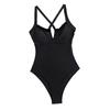 New New Solid Color Halter Sexy Bikini One-piece Swimsuit Swimsuit