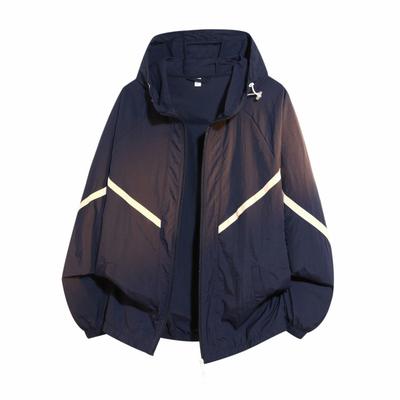 Hautkleidung, Freizeitjacken, Knitterfreie Kleidung, Sommer-Kapuzen-Outdoor-Sportbekleidung, Dünne Sonnenschutzkleidung für Herren