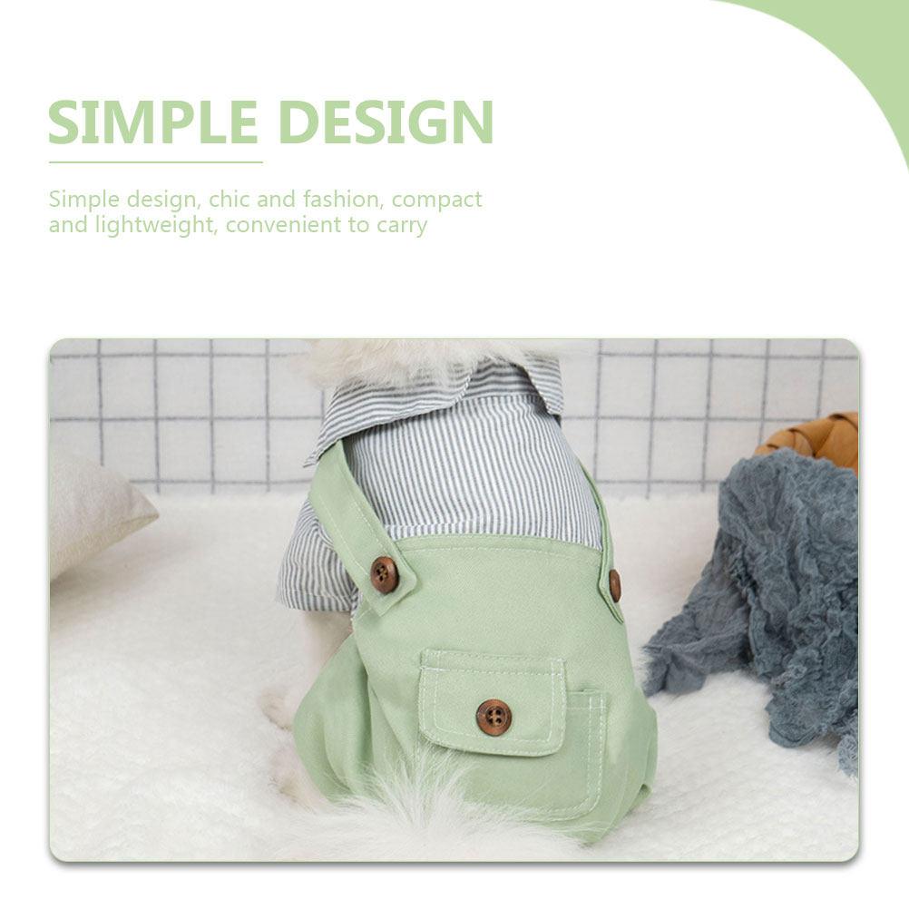 Premium Dog Overalls Stylish Stripe Pattern Comfortable Lightweight Spring Summer Puppy Clothing Fashionable Pet Outfit Small