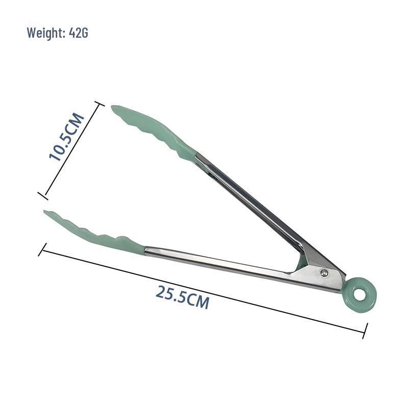 Stainless Steel High-Temperature Nylon Food Tong