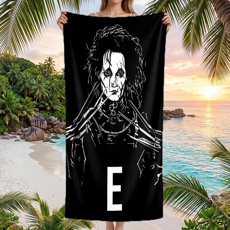 Large Beach Towel Quick Dry Absorbent Towel For Beach IndoorEdward Scissorhands