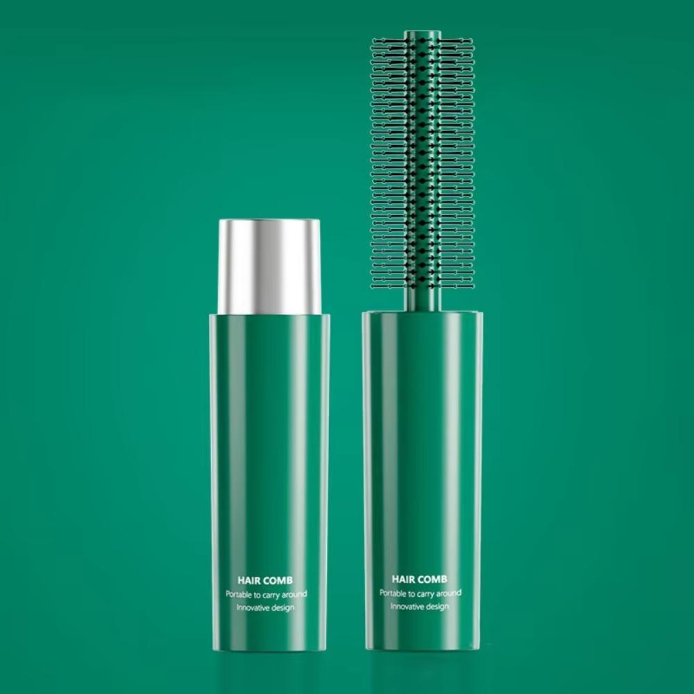 

Wet & Dry Hair Round Hair Brush Hair Styling Hairdressing Comb Portable Curly Hair Brush Travel зелёный