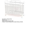 Utensil Storage Rack with Divided Compartments Organizer Drainage Holes Design Rack for Kitchen Countertop