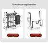 Multifunctional Kitchen Dish Rack: Countertop Draining Rack with Chopstick and Knife Holder for Dish Cabinets