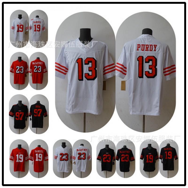 Mens Rugby Jersey Fan Tee With Team Embroidery 49ers 23 97 19 85 Classic Retro Style Cotton Sport Shirt