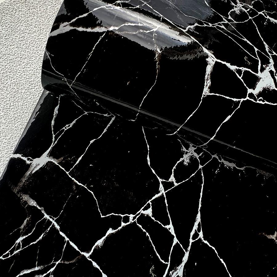 Black Marble Pattern Self-adhesive Wallpaper Oil Proof Sticker Home Decoration TV Background Wall Sticker Paper Wall Sticker