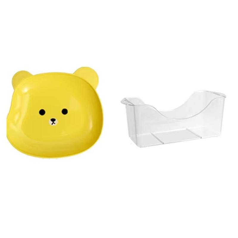 Набор из 8 маленьких тарелок для закусок в форме мишек, противоударные, для домашнего использования, идеально подходят для подачи фруктов, десертов и закусок