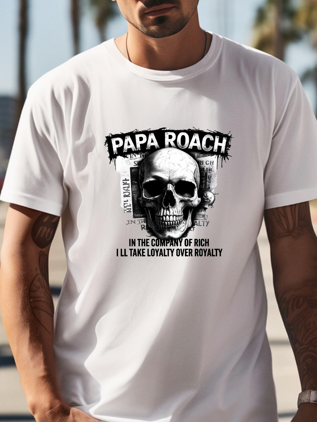 Black Skull Graphic T-shirt - In the Company of Rich I ll Take Loyalty Over Royalty Design XXL