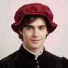 Soft Velvet Renaissance Beret Hat Faux Suede Mens Cosplay Cap Medieval Flat Cap  Festival Gathering