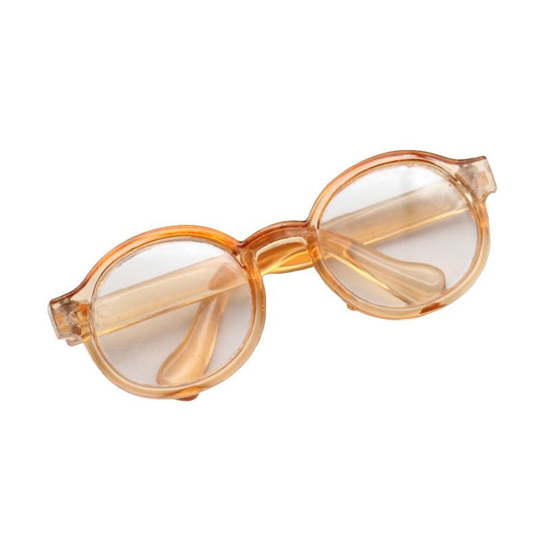 17cm Labubu Glasses 6.5cm Transparent Plastic Glasses for 1/8 1/6 1/3 1/4 BJD for Labubu MSD SD Plush for Doll Sunglasses, Doll Accessories