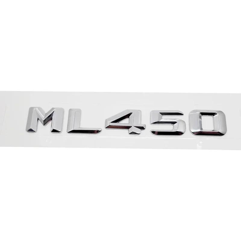 3D Car Rear Badge Emblem Sticker  Tail Box Number Letter Decal Decoration for ML430 ML450 ML500 ML550 Modified Accessories