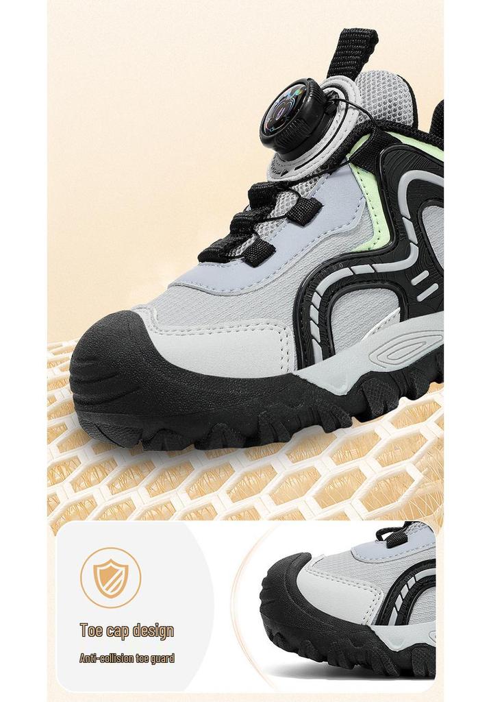 Babudou Girls' Leather Sports Shoes 2026 - Non-slip Autumn/Winter Outdoor Footwear for Kids