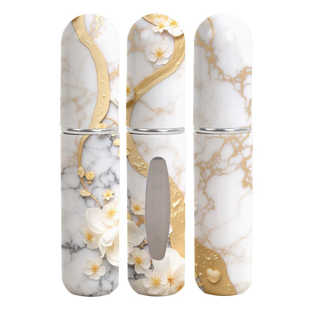 Marble Pattern High-end Printing 5ML Perfume Sub-bottling Sample Portable Travel Bottom Direct Charging