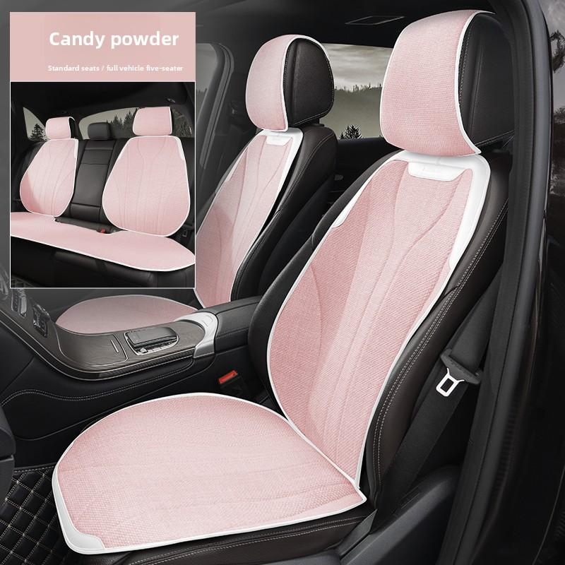 Coprisedile Auto Universale Quattro Stagioni Lino Traspirante Antiscivolo Coperture per Sedili Auto Copertura Protezione Sedili Auto Coperture