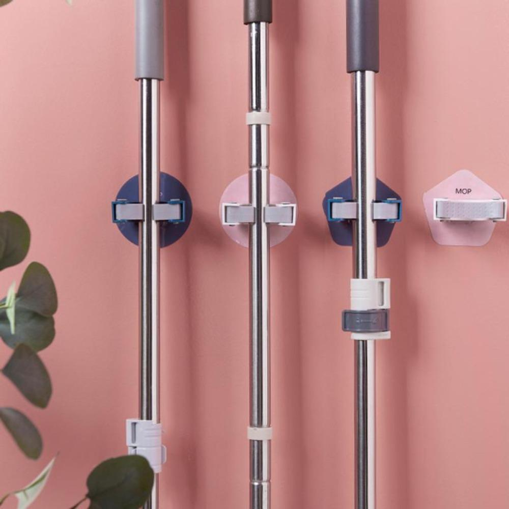 

Стеллаж для хранения Организация хранения Вешалка для щеток без пробивного крючка Зажим для швабры Держатель для швабры Стойка для швабры