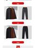 Men's Thickened Winter Cotton Padded Jacket & Pants Set for Seniors - Warm Velvet Lined
