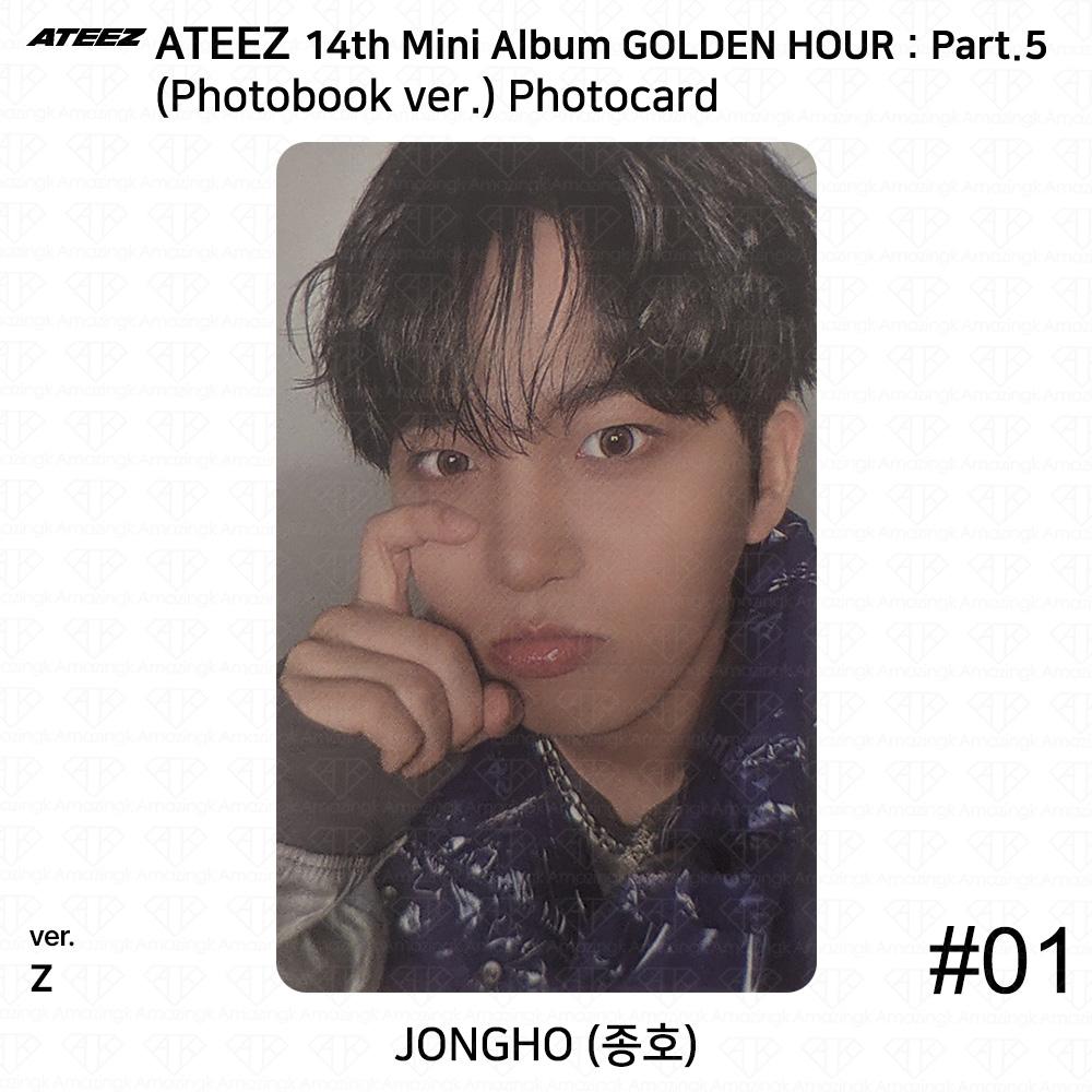 ATEEZ 14th Mini Album Golden Hour Part.5 Photobook ver. Photocard Z VER