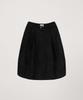 Obeodyupeulleeo Volume Suede Skirt_Black