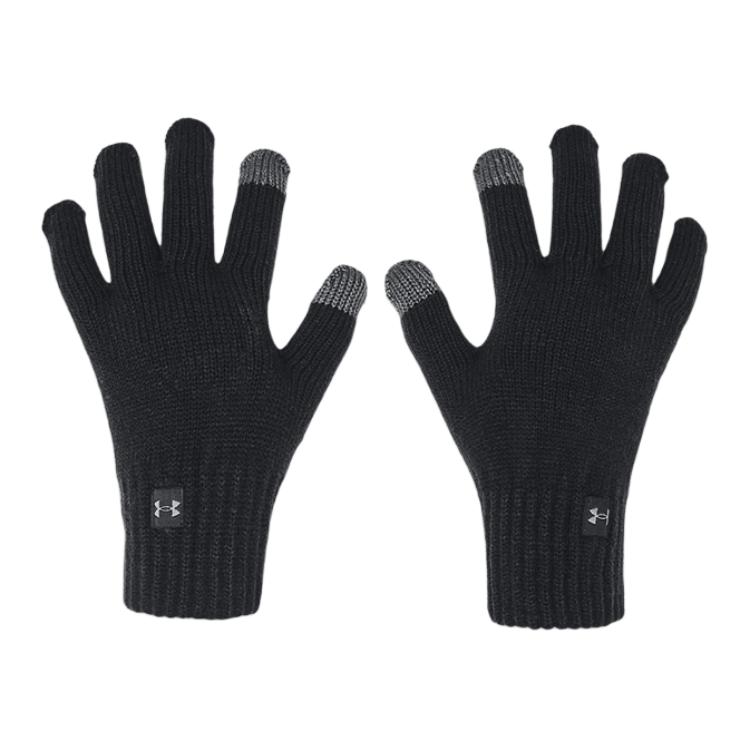 Перчатки Under Armour вязаные акриловые женские черные 1373158-002 L/XL