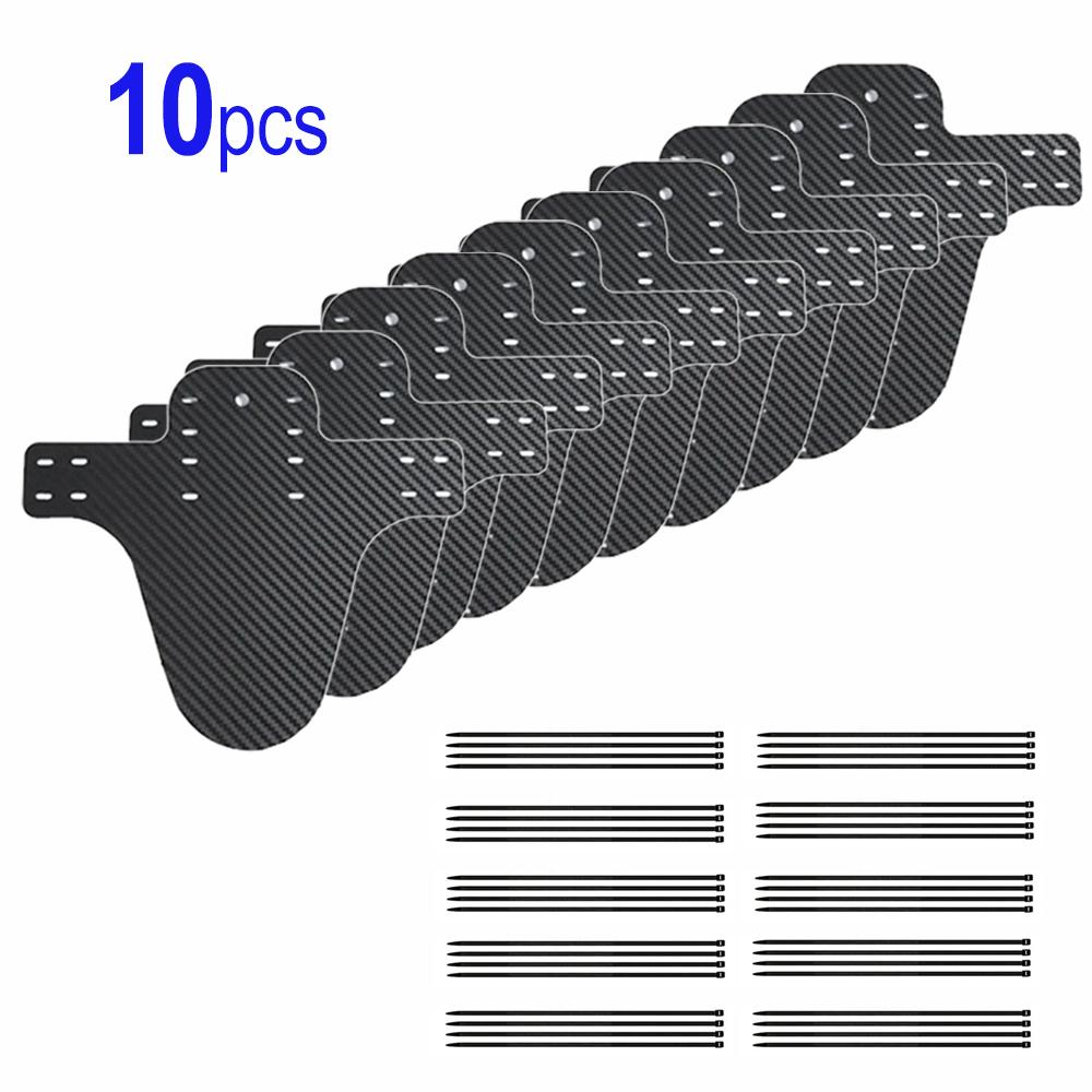 1~10pcs Bicycle Fender Mountain Carbon Pattern Bike Mud Guard For Front Rear Wheel Mudguard Ultralight Cycling MTB Fender