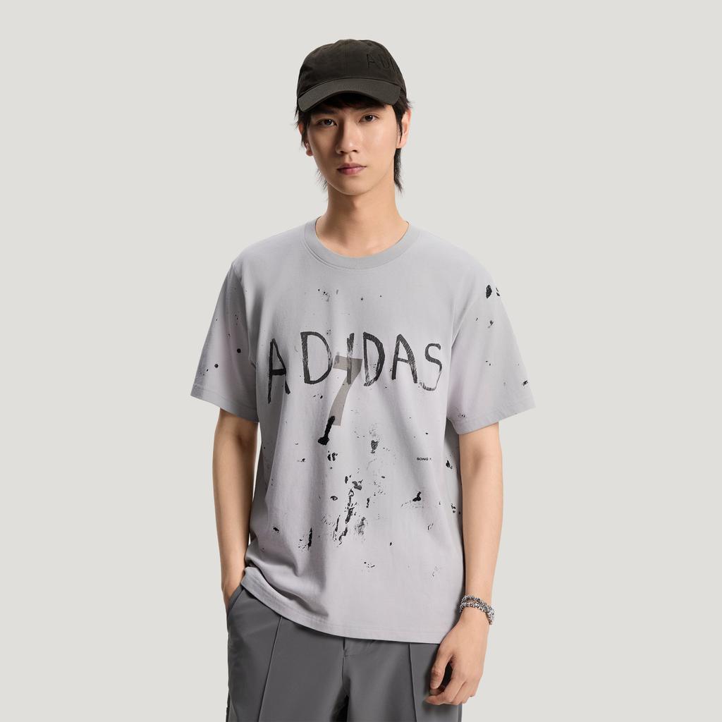 Adidas x Song For The Mute 007 Splash Dots Print T-Shirt 'Grey Two'