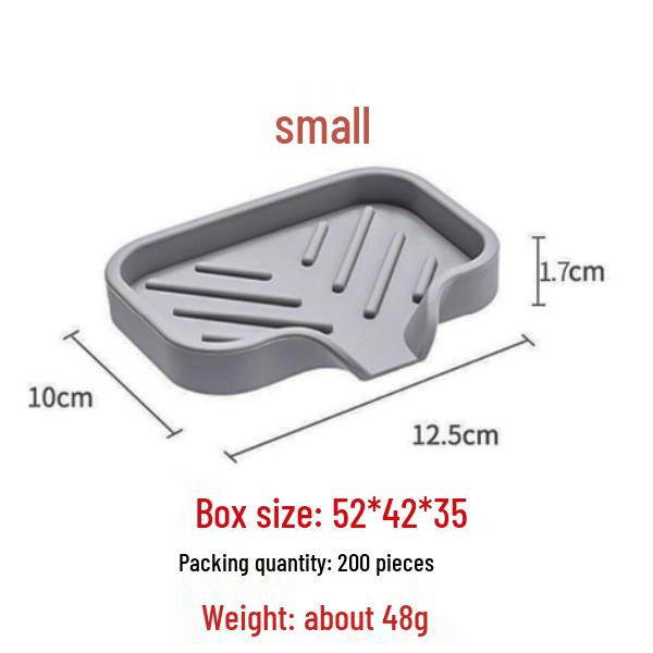Japanese Style Silicone Soap Box: Creative Drain Pad Storage Tray for Bathroom, Toilet, or Kitchen