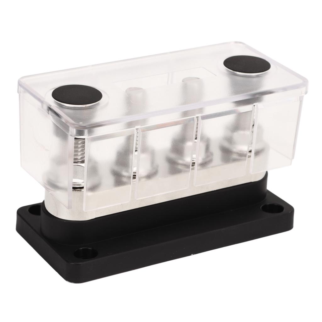 Battery Bus Bar  12V to 48V 600A High Current M10 4 Stud Power Distribution Block for Car RV Boat Yacht